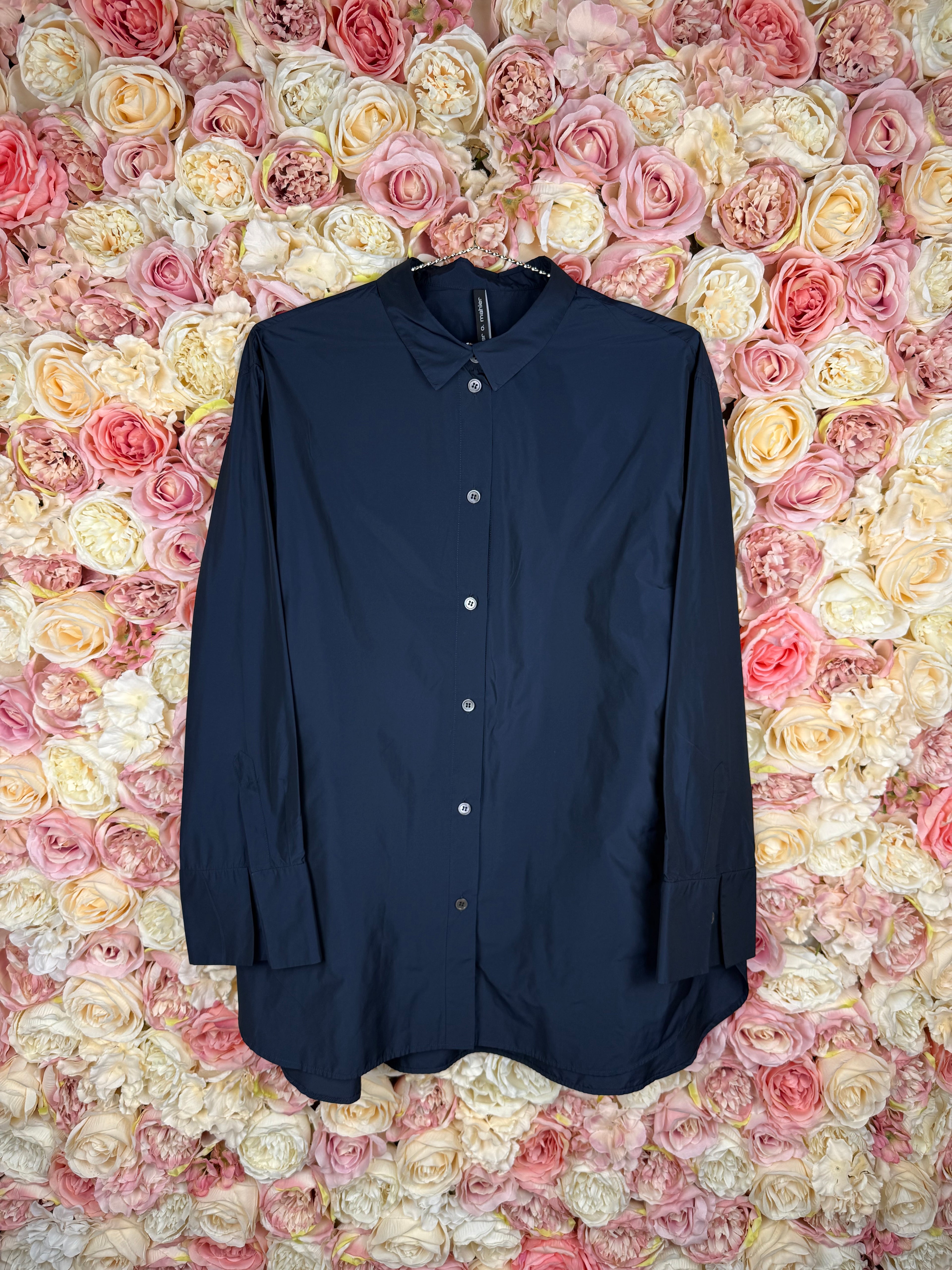 Peter O. Mahler Shirt Dark Blue Sz. M