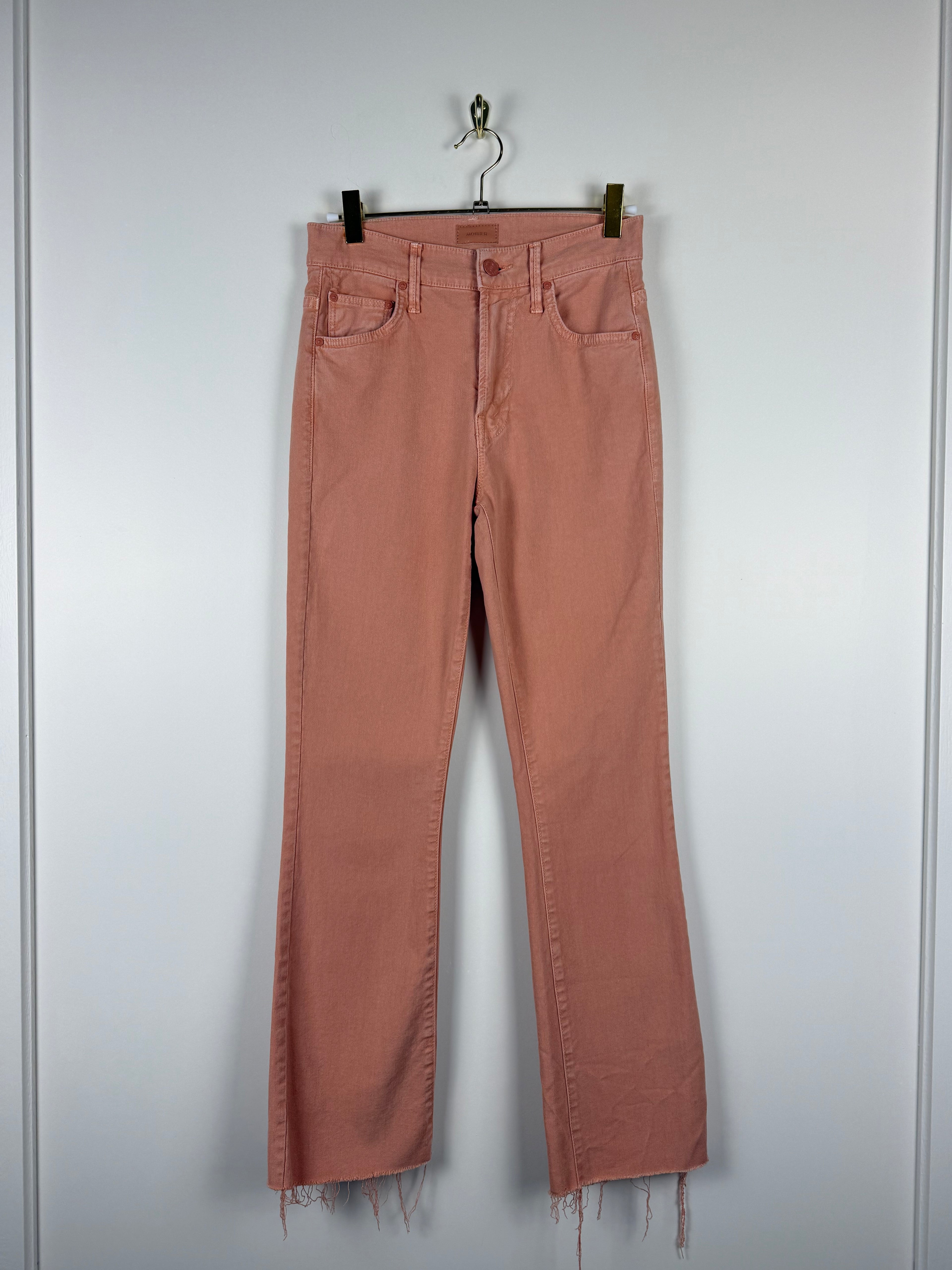 Mother Jeans "The insider ankle fray" Coral Sz. 25