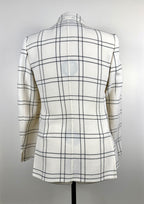 Akris Classic Blazer White Black Sz. 38