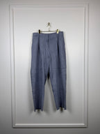 Iris von Arnim Leather Pants Grey & Taupe Sz. 42 DE