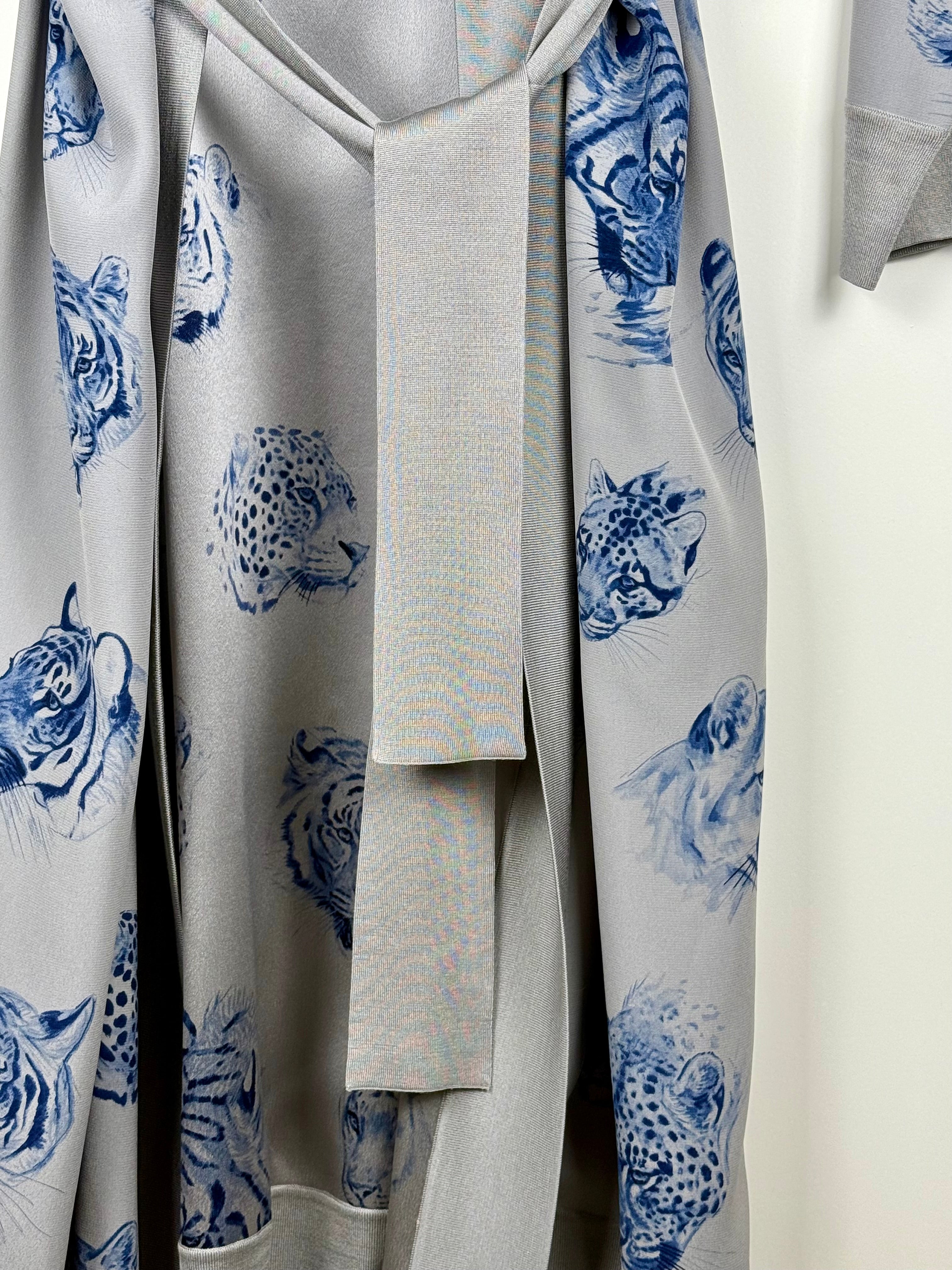 Hermès Silk Cardigan Grey Sz. 36 DE (38 FR)