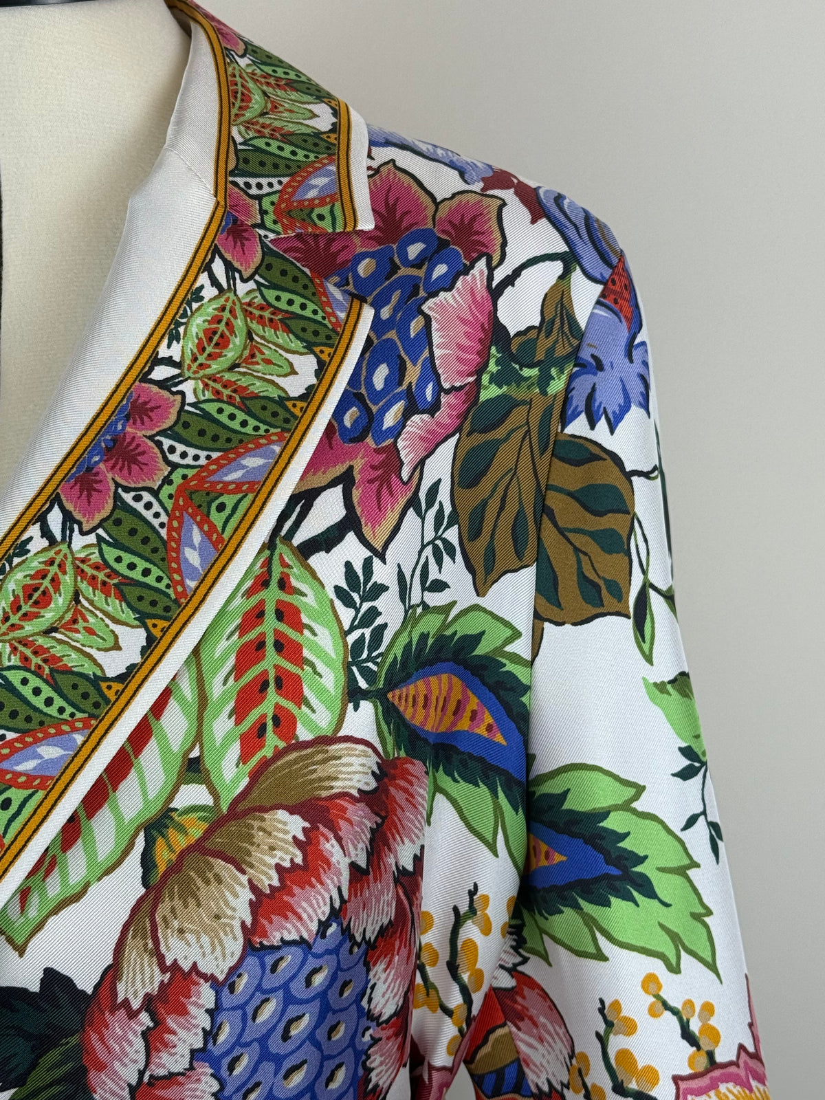 Etro Silk Jacket with Belt Multi Sz. 34 DE (38 IT) oversized
