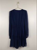 Maje Kleid mit Volants – Dunkelblau – Gr. 36 DE (38 FR)