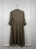 Mos Mosh Hemdblusenkleid – Olivegrün – Gr. XS