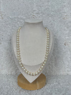 No Name Necklace Freshwater Pearls White