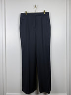 Max Mara Classic Wool Pants Black Sz. 44 DE