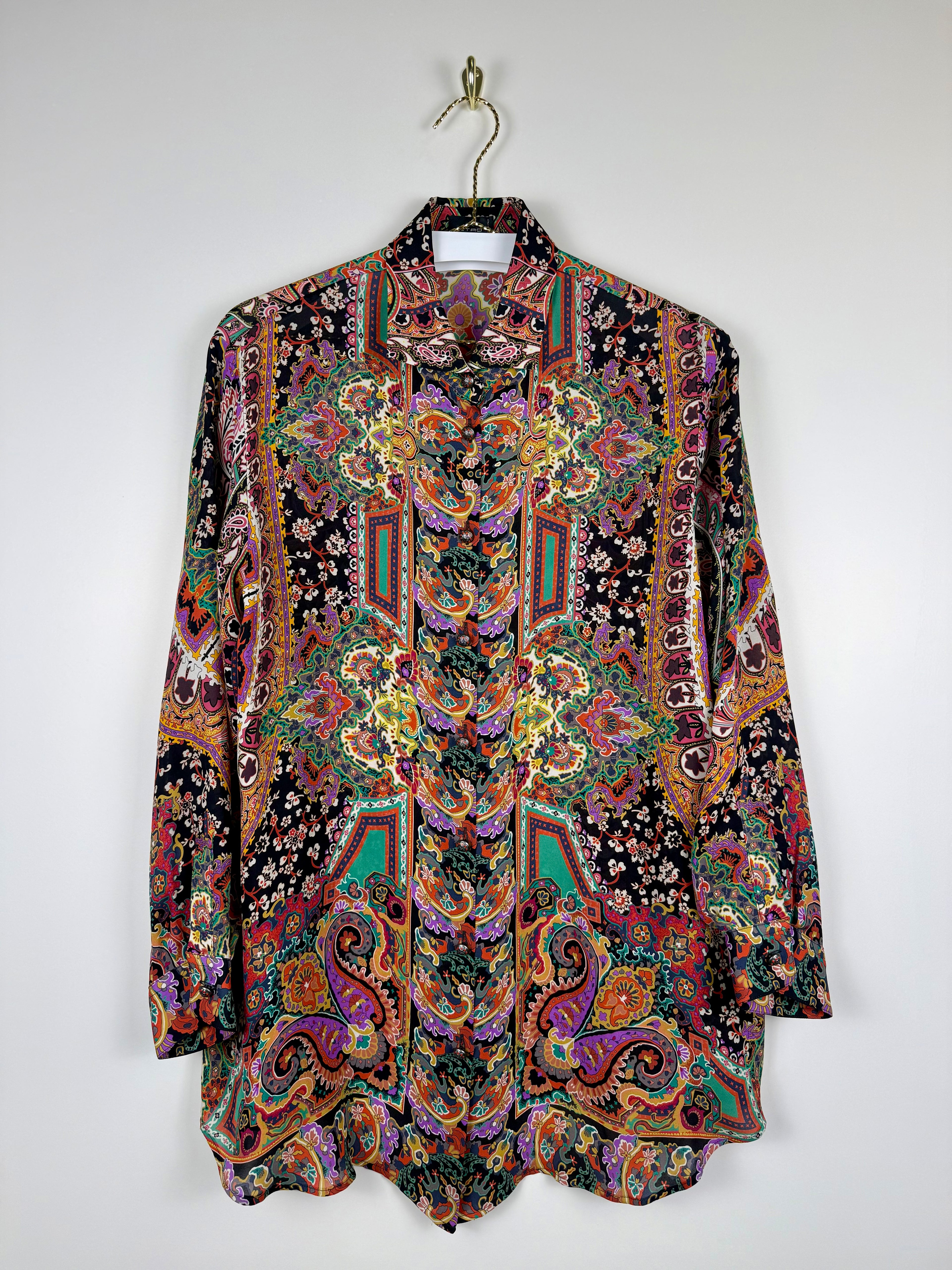 Etro Silk Blouse Multi Sz. 46 DE (50 IT)