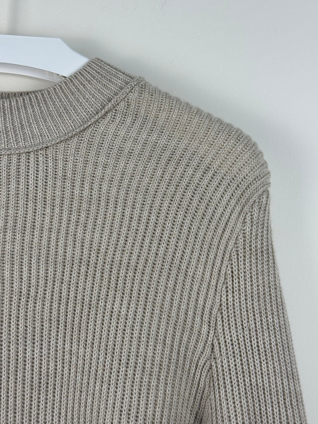 Steffen Schraut Pullover aus Merinowolle – Beige – Gr. 36 DE