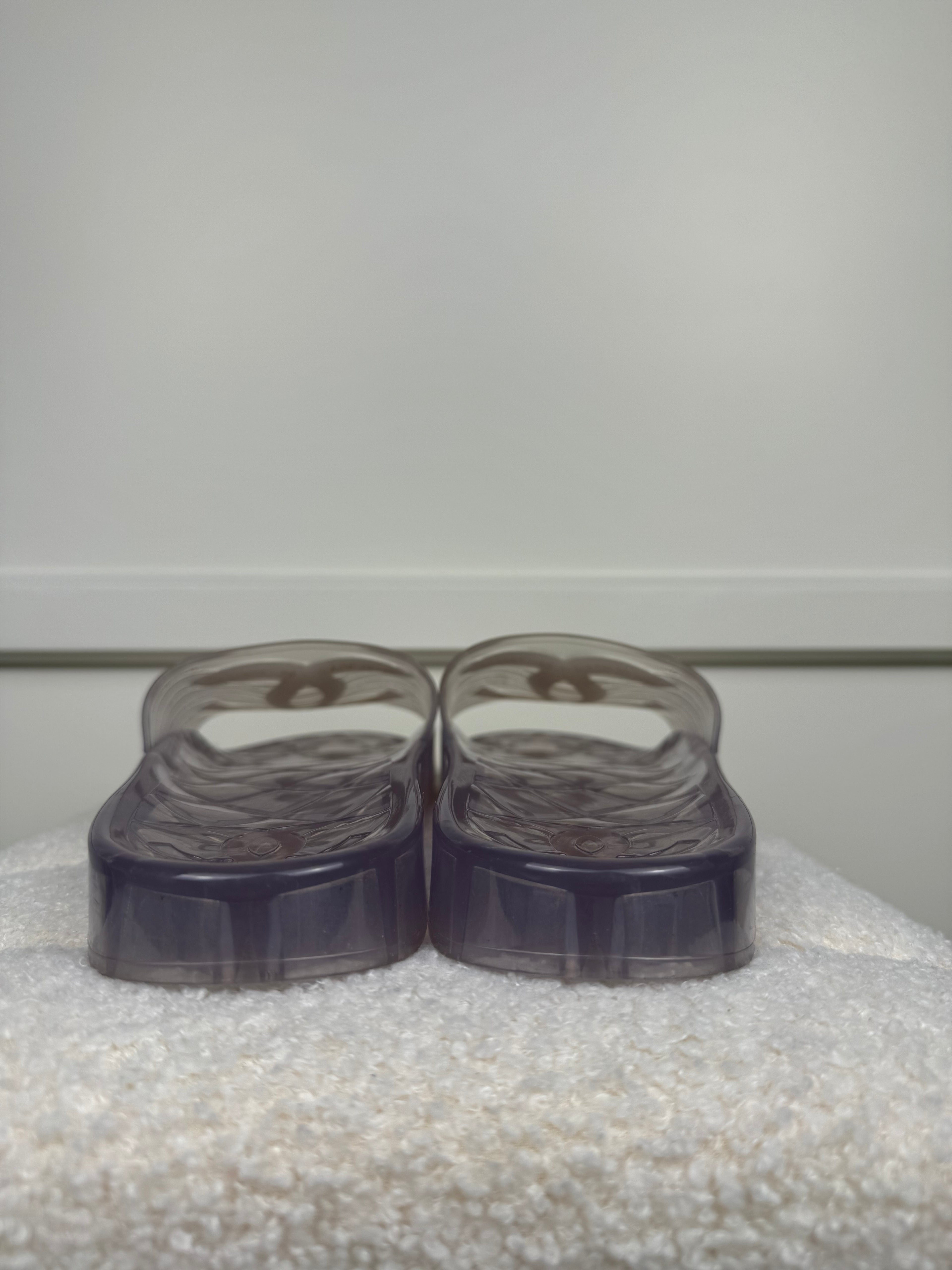 Chanel Transparent Slippers Sz. 40 EU