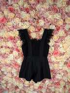 Self-Portrait Playsuit Black Sz. 34 DE