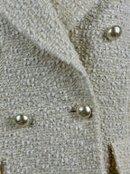 Chanel 19C La Pausa Tweed Blazer White Sz. 44 DE (46 FR)