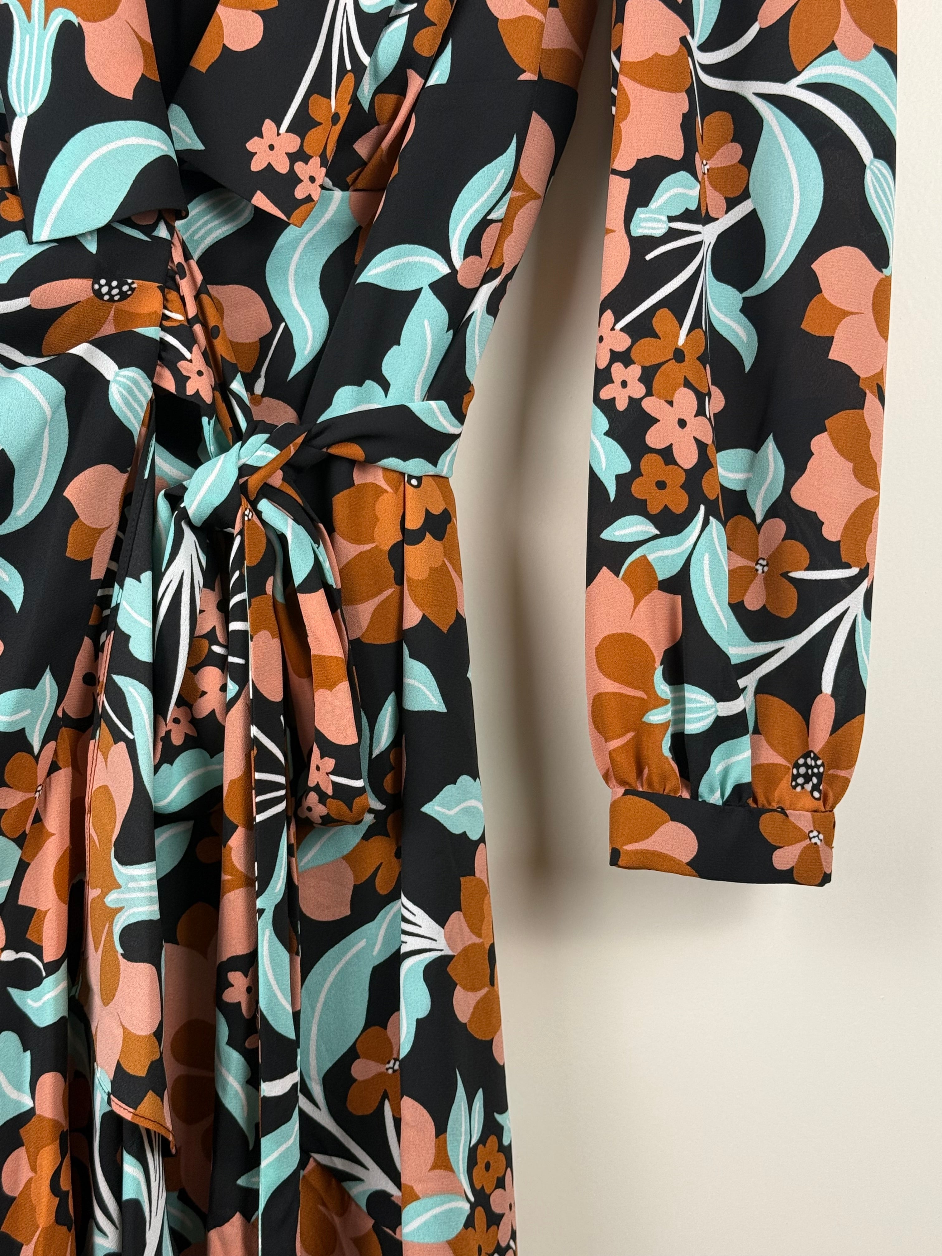 Diane von Furstenberg Kleid mit Blumenprint – Multicolor – Gr. XS
