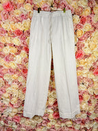 Twinset striped Pants White Silver Sz. 40 DE (44 IT)