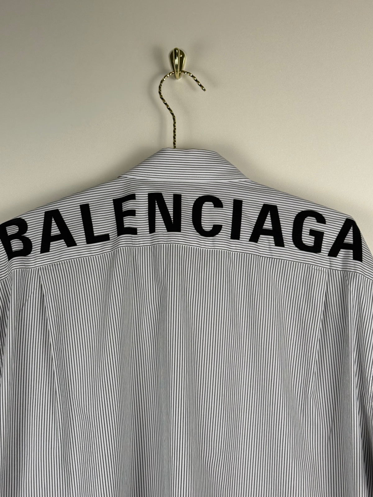 Balenciaga Oversized Striped Shirt Black White Sz. 36 DE (38 FR)