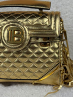 Balmain B-Buss Fringe Bag Gold