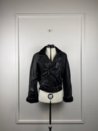 Versace Vintage Lederjacke – Schwarz – Gr. 38 DE (42 IT)