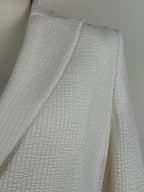 Akris Silk Mix Blazer Cream Sz. 42 DE