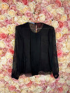 Prada Silk Blouse Black Sz. 34 DE (38 IT)