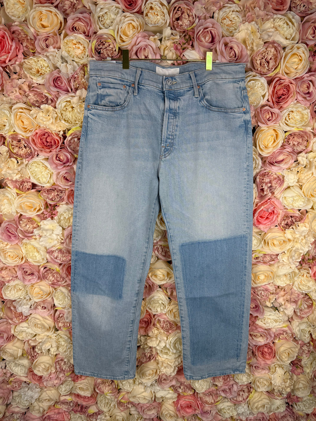 Mother Jeans "The Ditcher Crop" Light Blue Sz. 29