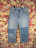 Mother Jeans "The Ditcher Crop" Light Blue Sz. 29