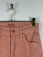 Mother Jeans "The Insider Ankle Fray" Coral Sz. 25