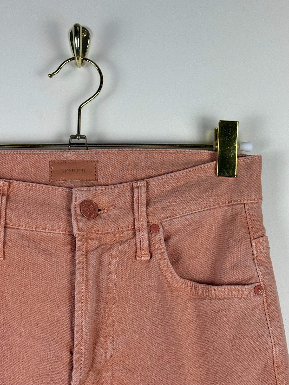 Mother Jeans "The insider ankle fray" Coral Sz. 25
