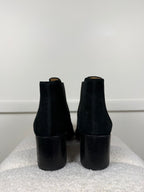 Bally Velours-Chelsea-Boots – Schwarz – Gr. 39 EU