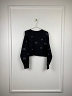 Sandro Pullover mit Strass – Schwarz – Gr. S (1)