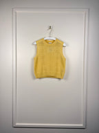 Celine Wool Sweater Vest Yellow Sz. M