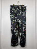 Johnny Was Hose mit Blumenmuster – Petrol – Gr. L