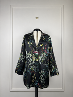Johnny Was Blazer mit Blumenmuster – Petrol – Gr. L
