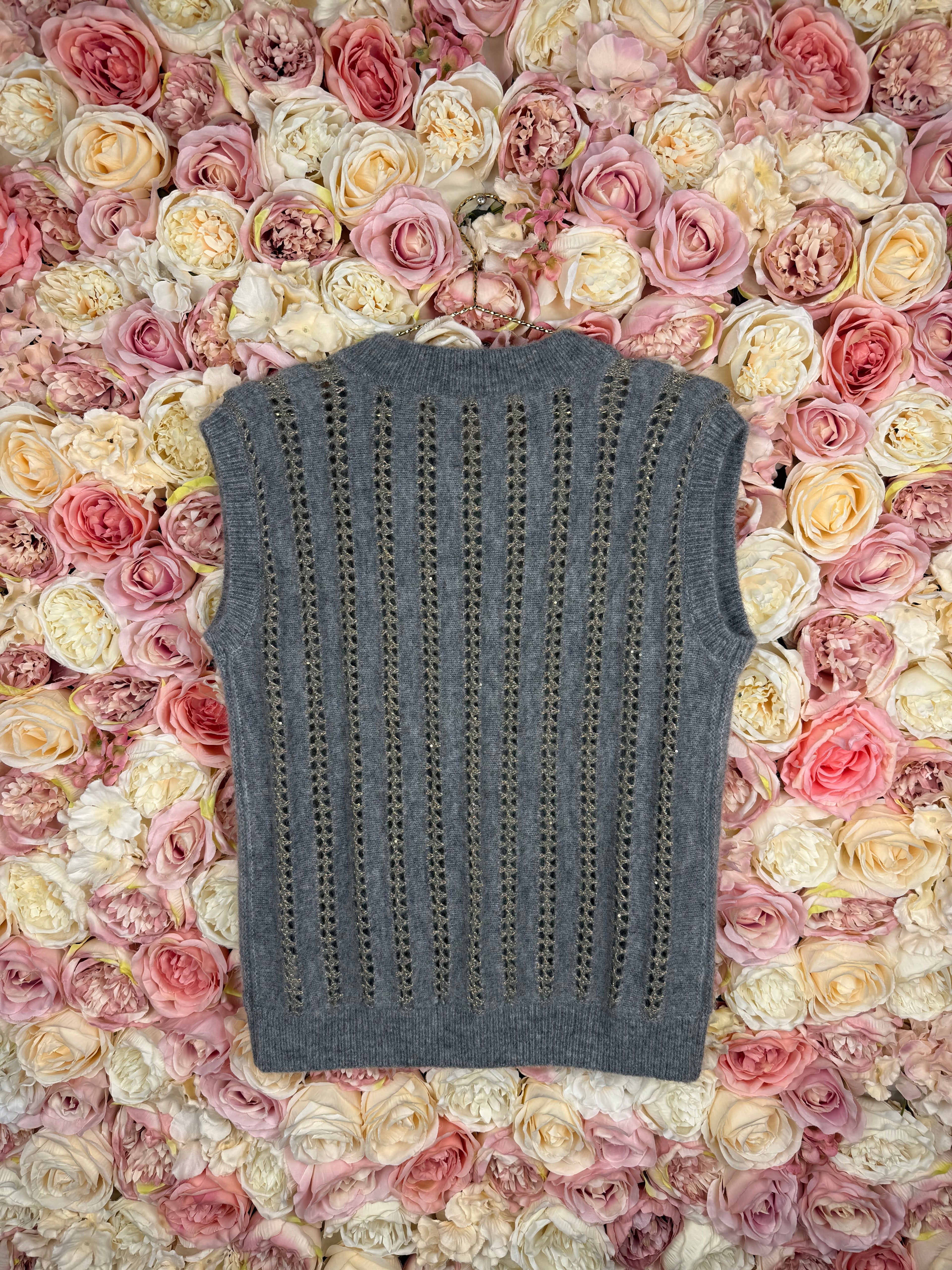 Brunello Cucinelli Sweater Vest Grey Sz. 36 DE (40 IT)
