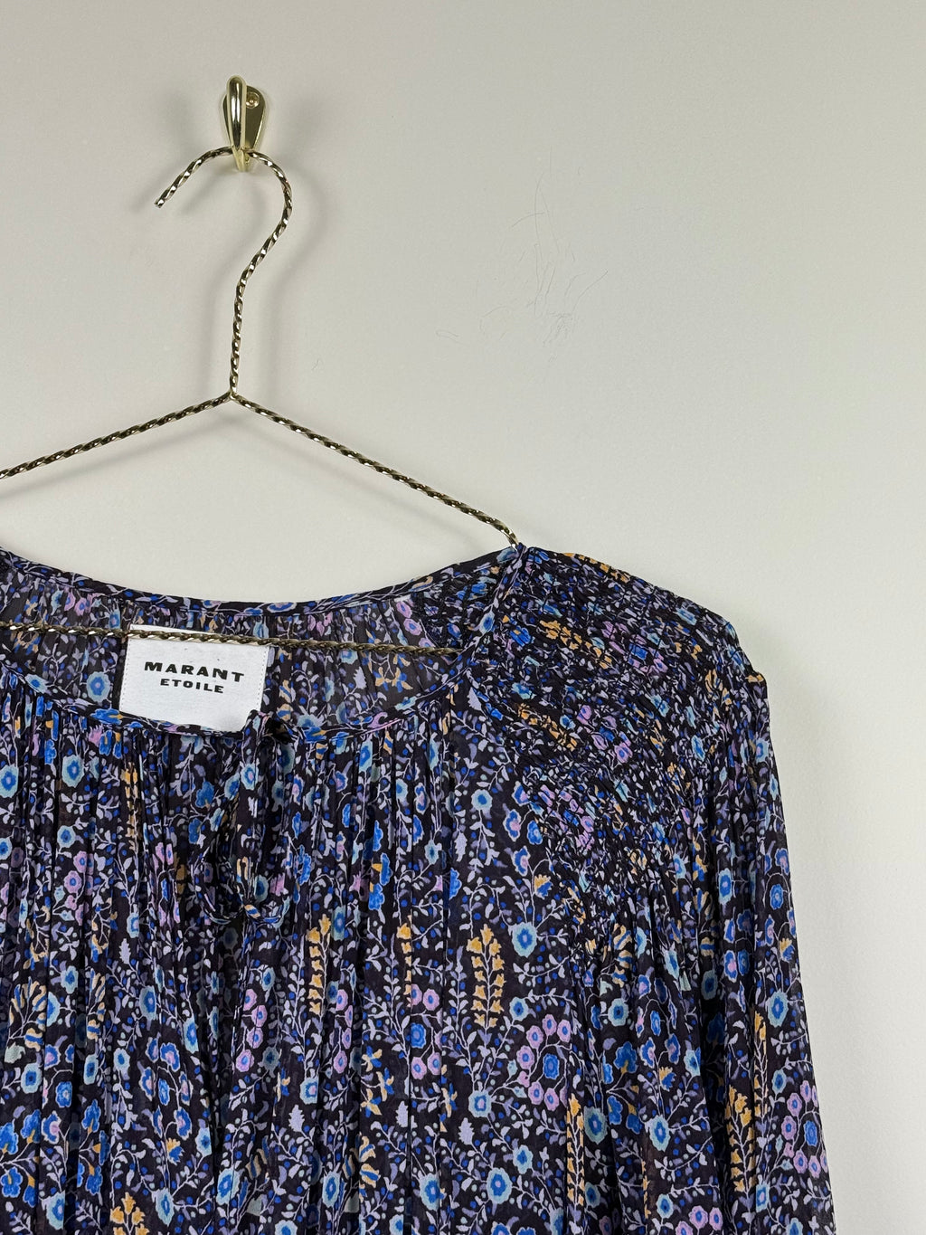 Isabel Marant Étoile Kleid mit Blumenprint – Blau – Gr. 36 DE (38 FR)