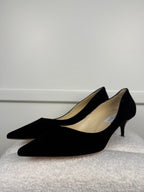 Jimmy Choo Suede Heels Black Sz. 39 EU