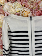 Pam&amp;Gela Sweater Stripes with Zipper at the back