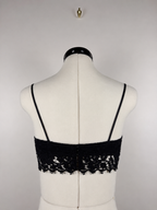 Ewa Herzog Lace Bralette Light Pink & Black Sz. 34 DE
