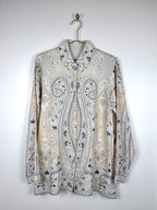 Etro Ramie Shirt Beige Multi Sz. 44 DE (48 IT)