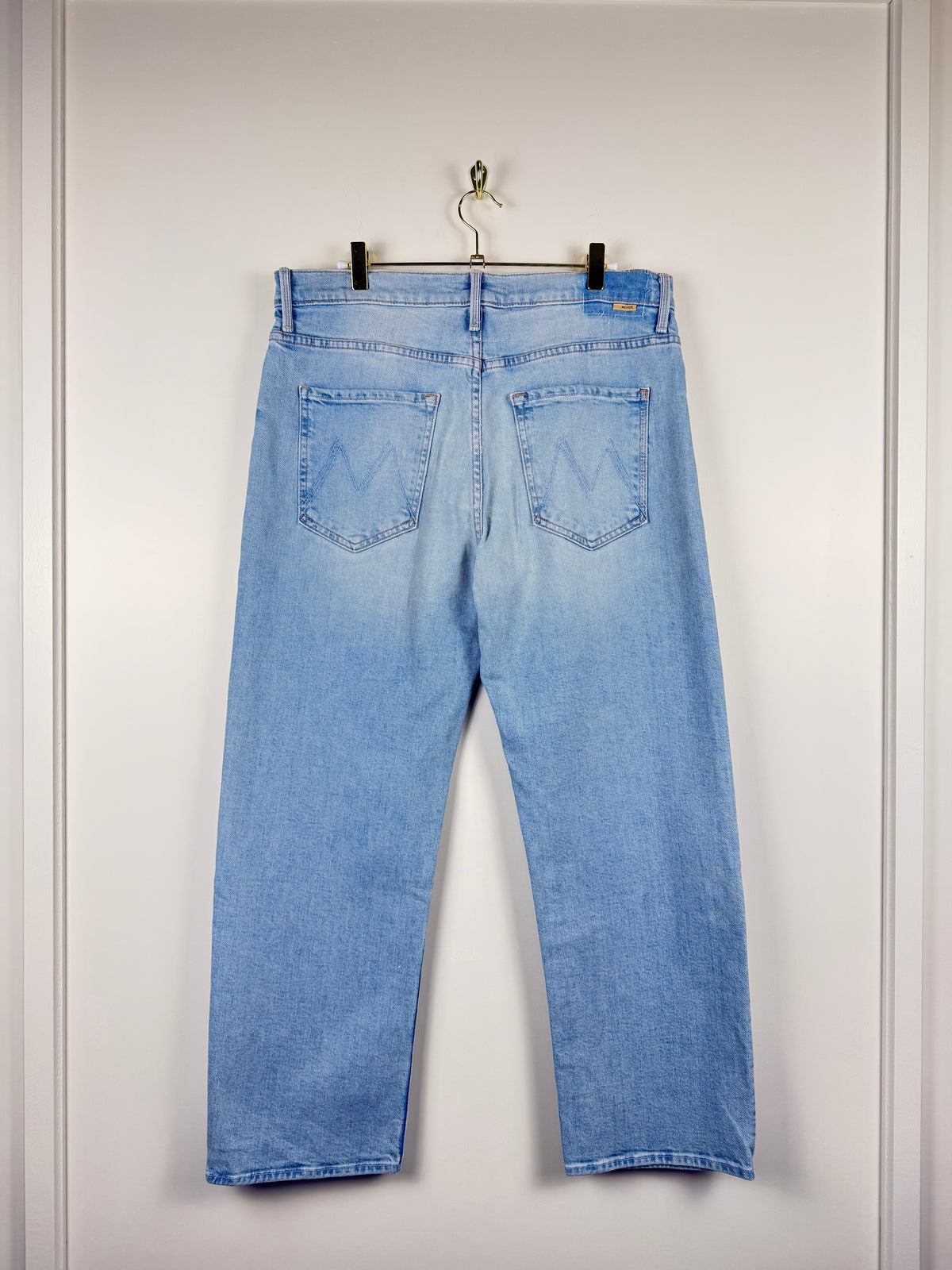 Mother Jeans "The Ditcher Crop" Light Blue Sz. 29