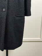 Chanel Tweed Coat – Black – Size 42 DE (44 FR)