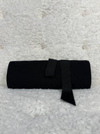 Chanel Quilted Travel Jewelry Roll Case Black