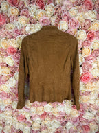 Catherine Khan Suede Jacket Camel Sz. 36 DE