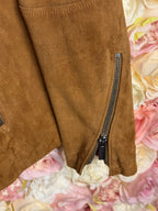 Catherine Khan Suede Jacket Camel Sz. 36 DE