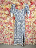 Delfina Dress Cream Blue Sz. S