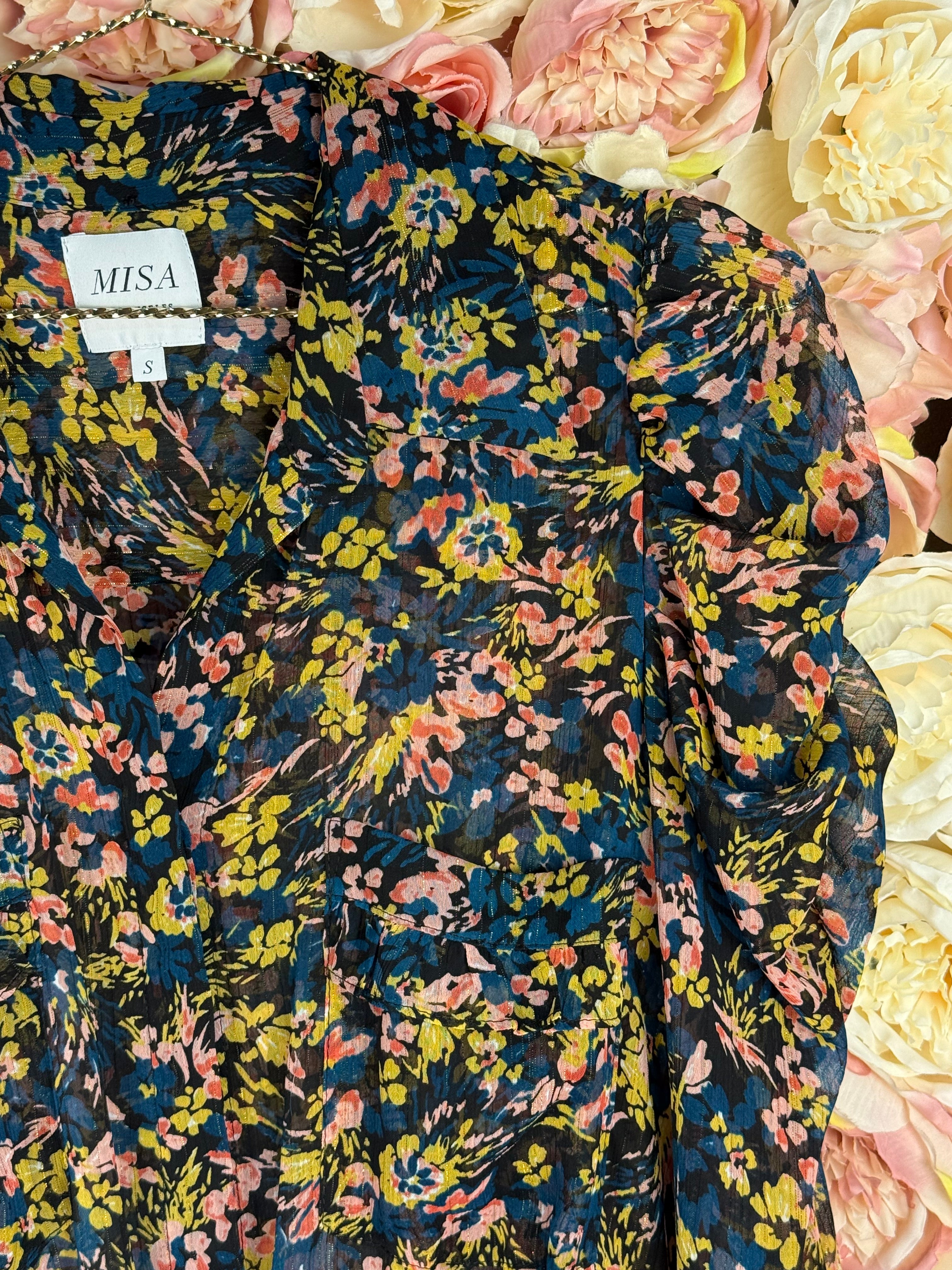 Misa Floral Dress Multi Sz. S