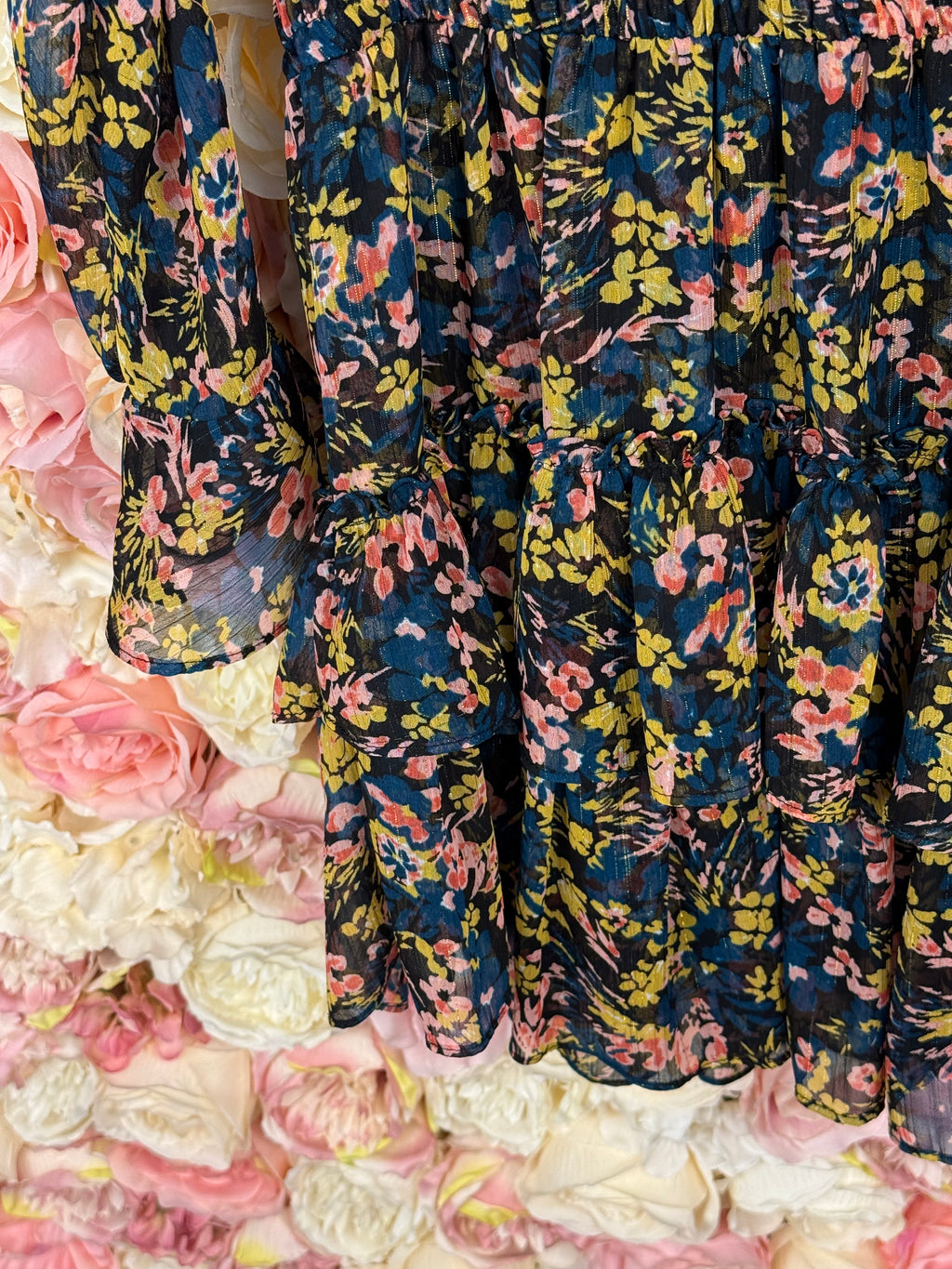 Misa Floral Dress Multi Sz. S