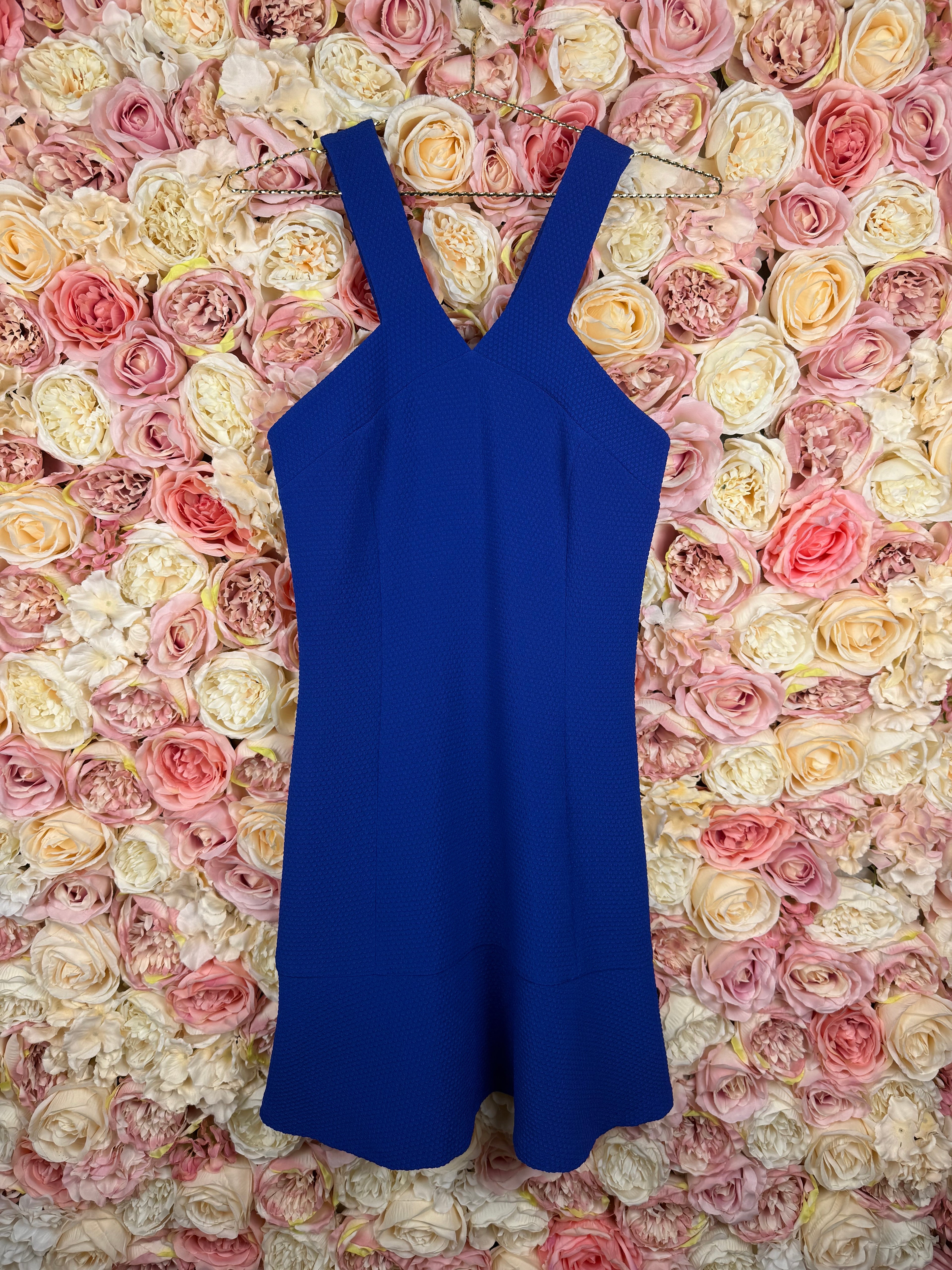 Sandro Strukturiertes Kleid – Blau – Gr. 1 (S)