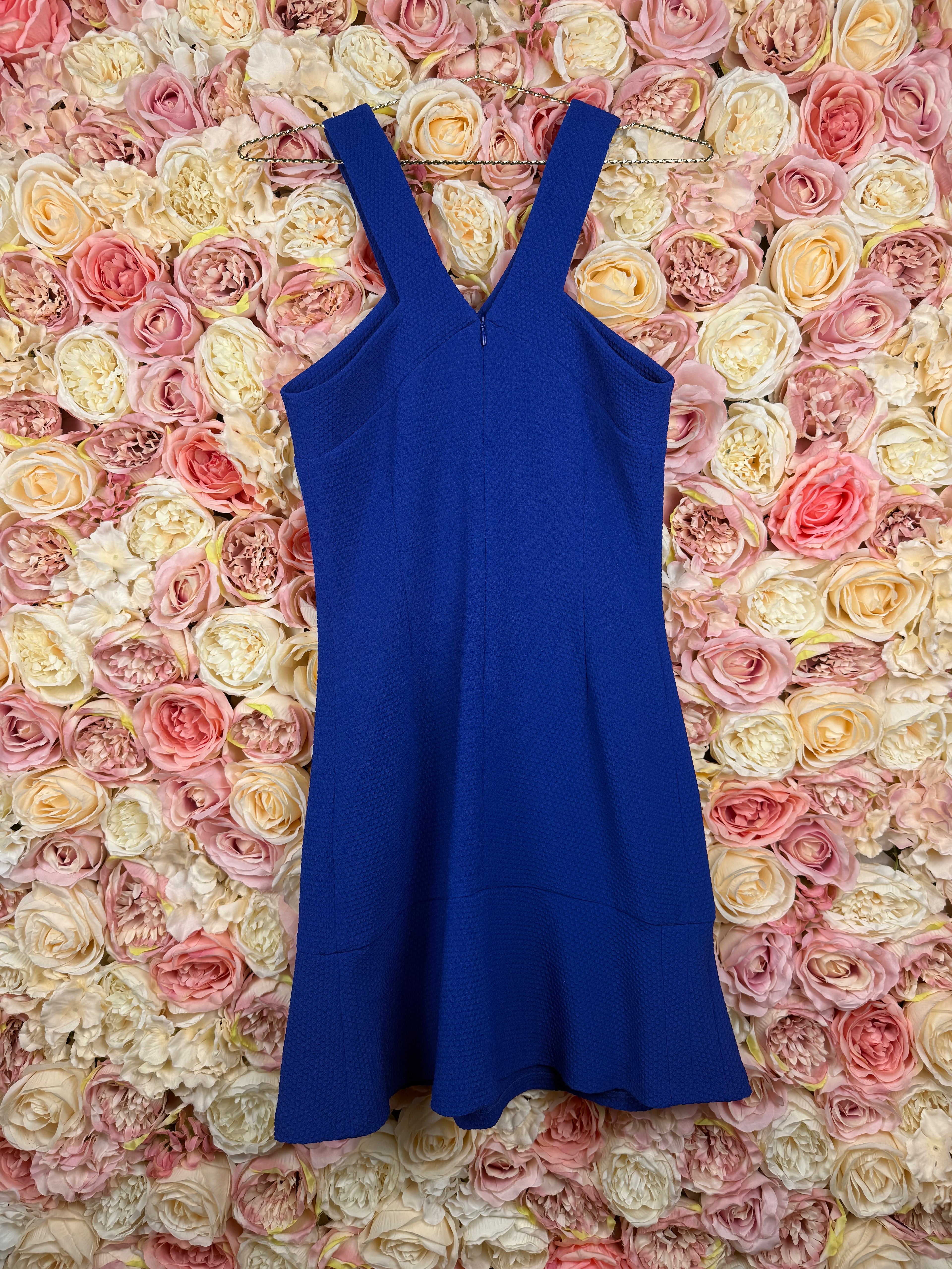 Sandro Strukturiertes Kleid – Blau – Gr. 1 (S)
