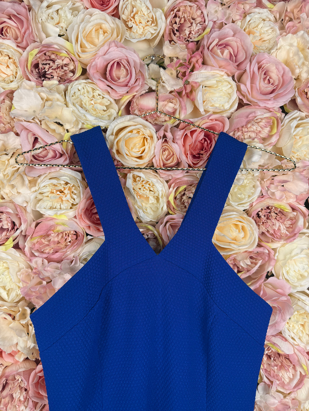 Sandro Strukturiertes Kleid – Blau – Gr. 1 (S)