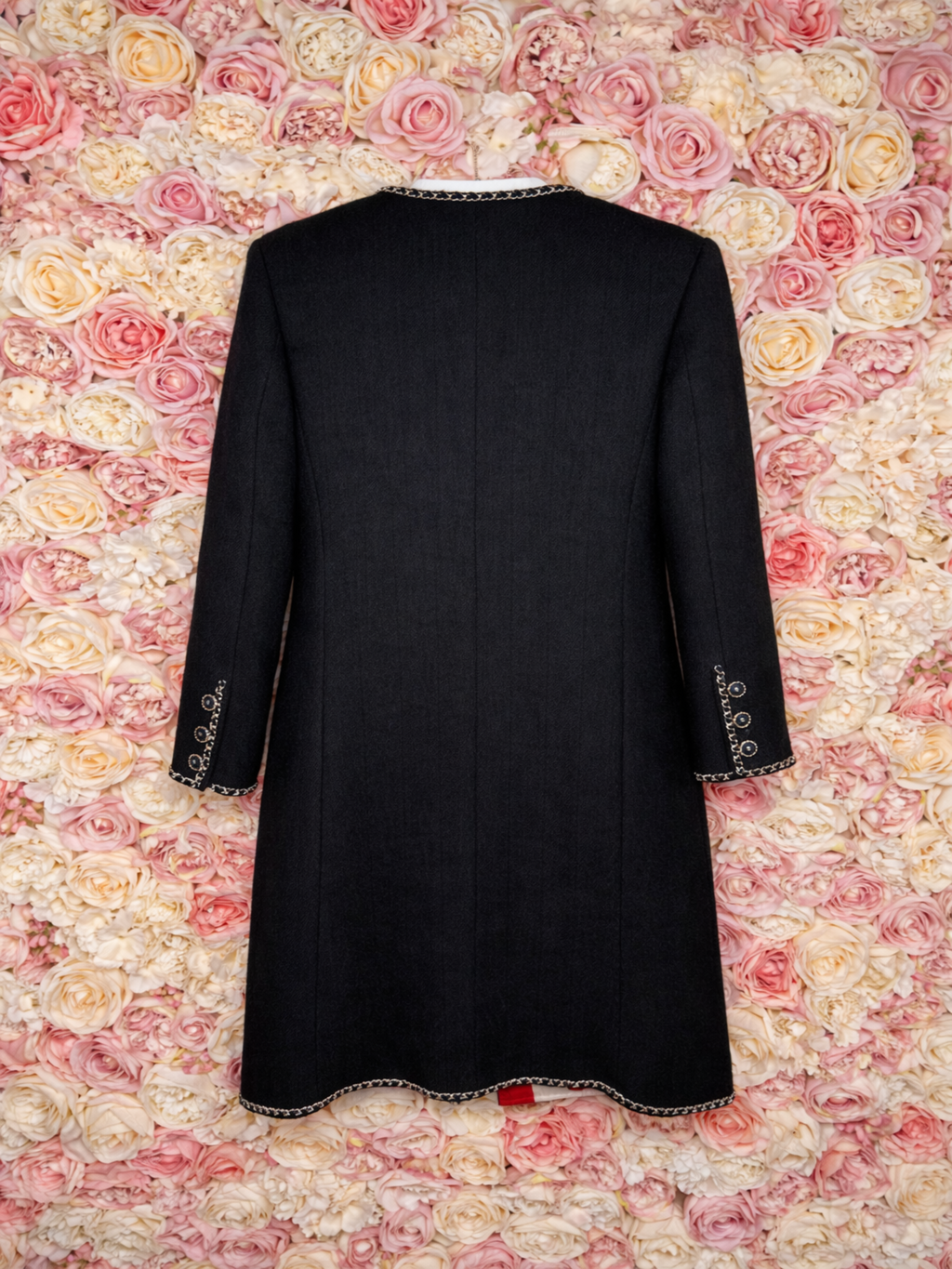 Chanel Lama Wool Coat FW19 Black Sz. 38 DE (40 FR)