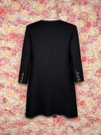 Chanel Lama Wool Coat FW19 Black Sz. 38 DE (40 FR)